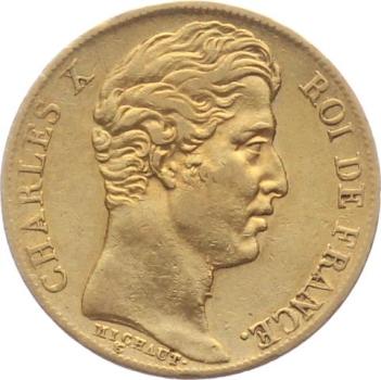 Frankreich 20 Francs 1825 A - Charles X.